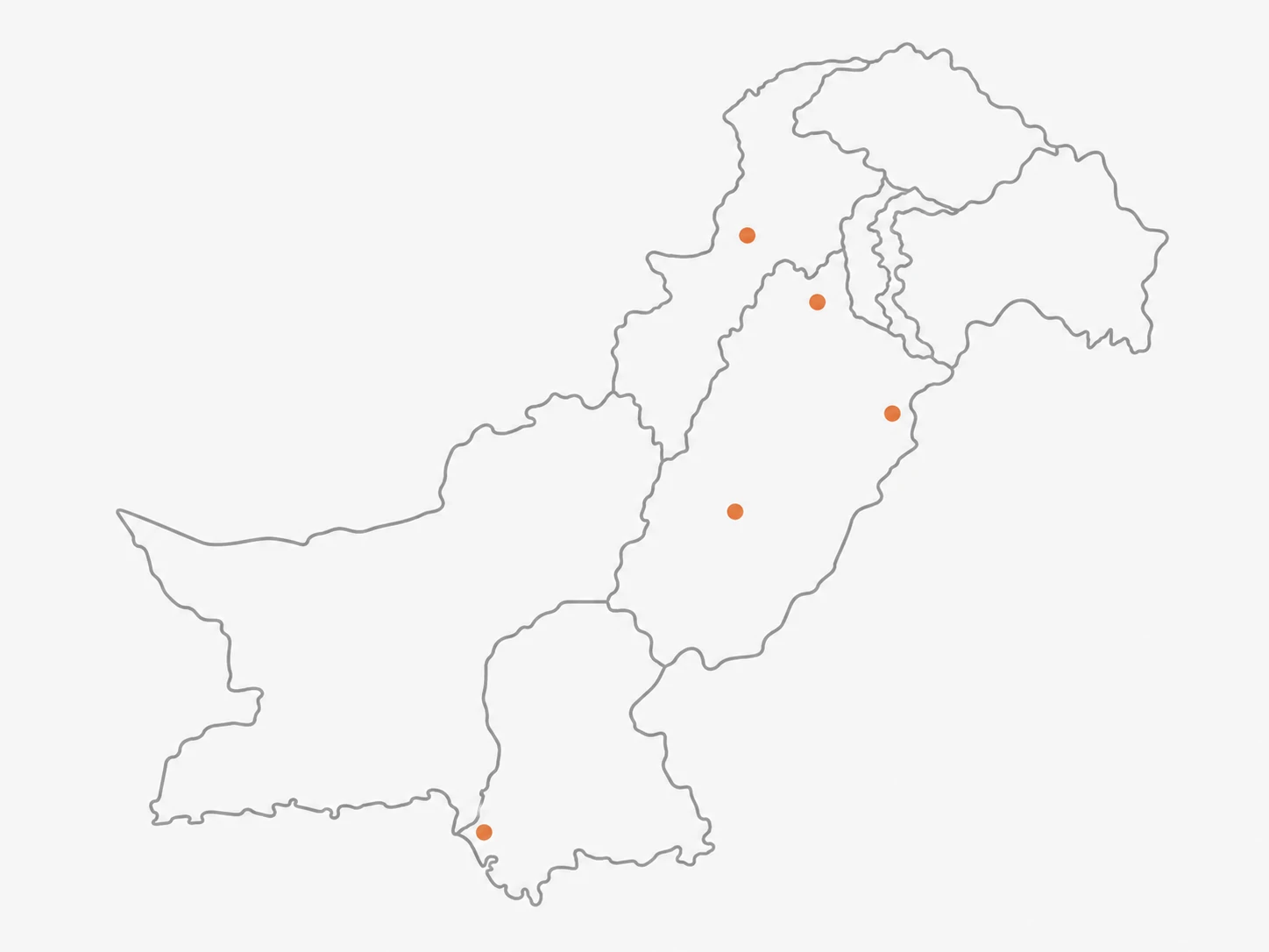Pakistan branches map